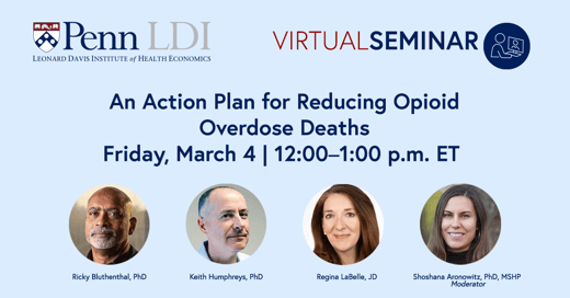 An Action Plan for Reducing Opioid Overdose Deaths