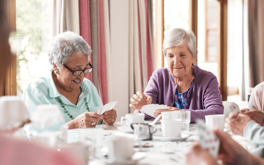 Elderly women in a nursing home