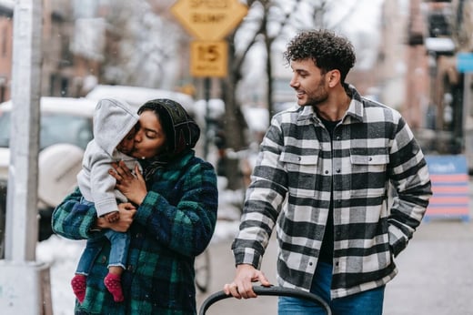 A family walking together