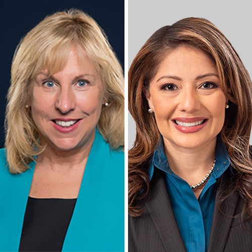 Nancy Hodgson and Adriana Perez