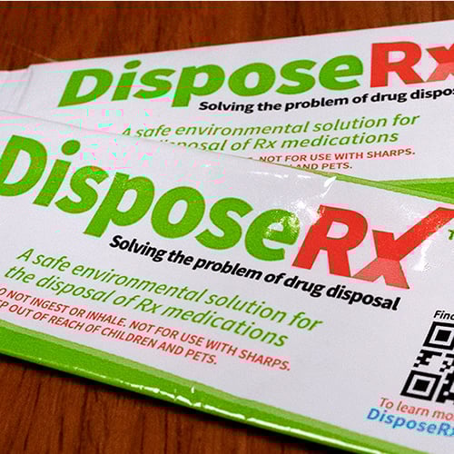 Opioid disposal kit