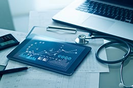 A computer and a tablet