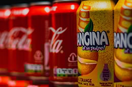 Cans of soda
